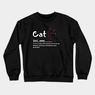 Cat Defined Red Crewneck Sweatshirt